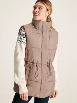 Silver Showerproof Padded Gilet