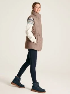 Silver Showerproof Padded Gilet -Elite Fashion Shop 125481s3