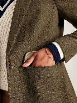 Brown Tweed Blazer -Elite Fashion Shop 152231s6