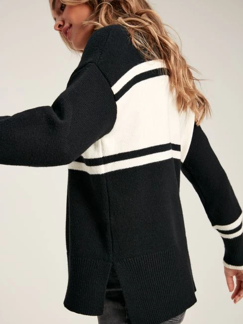 Black/Cream Snowflake Jumper 5 Black/Cream Snowflake Jumper - Image 5