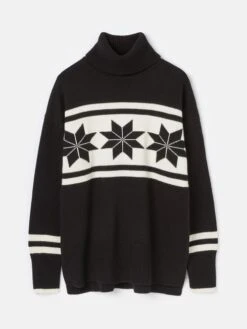 Black/Cream Snowflake Jumper 11 Black/Cream Snowflake Jumper -Elite Fashion Shop 157397s6