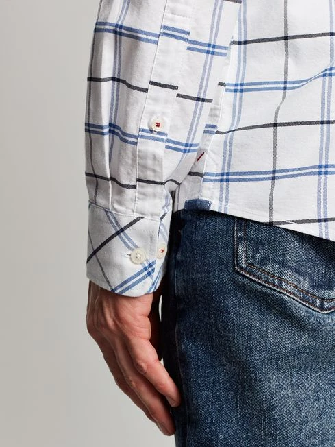 Blue/White Classic Fit Shirt 2 Blue/White Classic Fit Shirt - Image 2