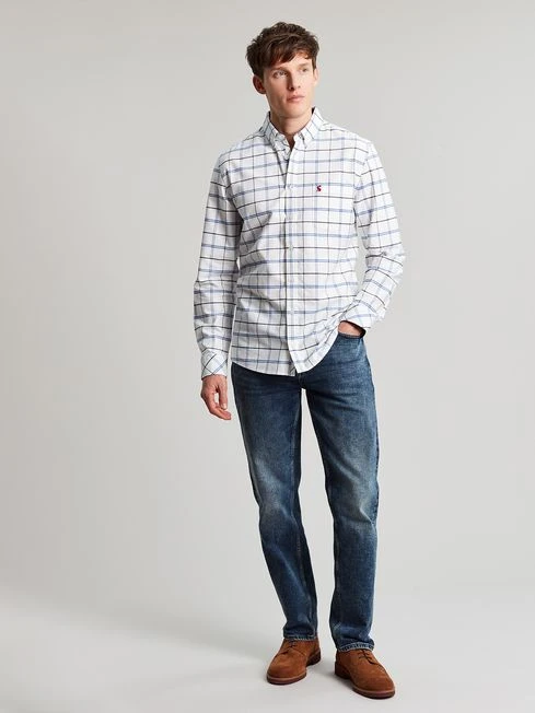 Blue/White Classic Fit Shirt 6 Blue/White Classic Fit Shirt - Image 6