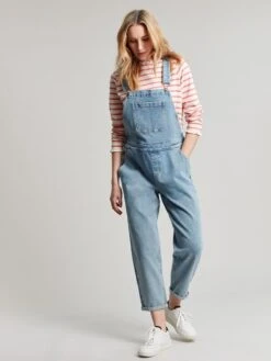 Blue Straight Leg Dungarees -Elite Fashion Shop 170664s18