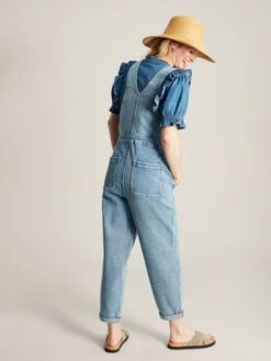 Blue Straight Leg Dungarees -Elite Fashion Shop 170664s21