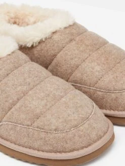 Oatmeal Faux Fur Lined Slippers 9 Oatmeal Faux Fur Lined Slippers -Elite Fashion Shop 185905s4