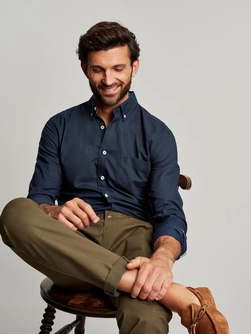 Oxford Navy Blue Classic Fit Shirt 1 Oxford Navy Blue Classic Fit Shirt