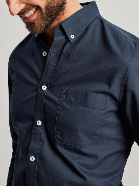 Oxford Navy Blue Classic Fit Shirt 2 Oxford Navy Blue Classic Fit Shirt - Image 2