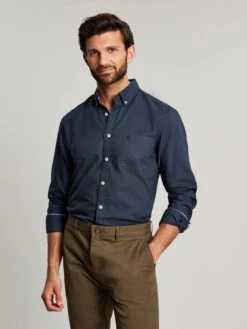 Oxford Navy Blue Classic Fit Shirt 11 Oxford Navy Blue Classic Fit Shirt -Elite Fashion Shop 190215s5