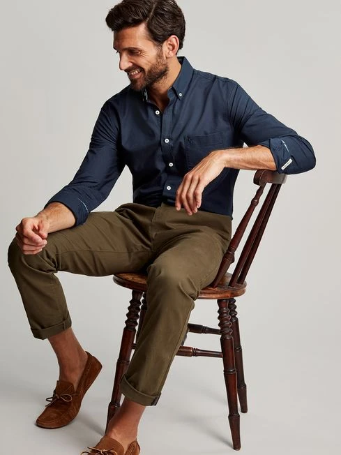 Oxford Navy Blue Classic Fit Shirt 6 Oxford Navy Blue Classic Fit Shirt - Image 6