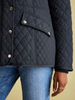 Navy Showerproof Quilted Jacket -Elite Fashion Shop 193930s4