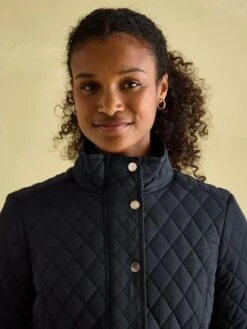 Navy Showerproof Quilted Jacket -Elite Fashion Shop 193930s6