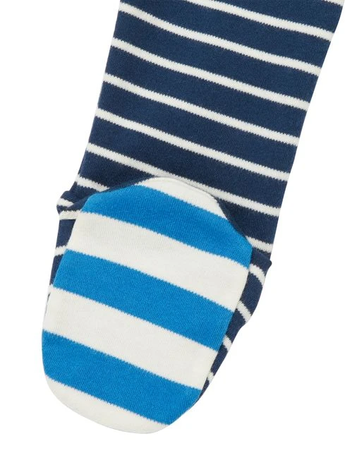 Joules Blue Zippy Artwork Cotton Babygrow 5 Joules Blue Zippy Artwork Cotton Babygrow - Image 5