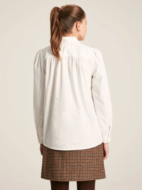 White Tie Neck Blouse 2 White Tie Neck Blouse - Image 2