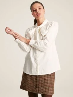 White Tie Neck Blouse 8 White Tie Neck Blouse -Elite Fashion Shop 287382s3