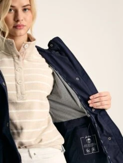 Navy Blue Waterproof Raincoat -Elite Fashion Shop 299438s5