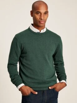 Green Crew Neck Knitted Jumper