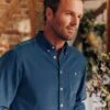 Miller Blue Classic Fit Cord Shirt