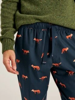 Navy Blue Printed Pyjama Bottoms -Elite Fashion Shop 326016s4