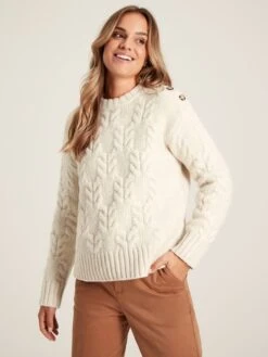 Cream Cable Knit Jumper