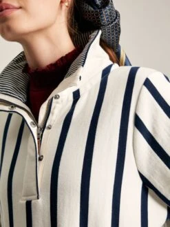 Cream/Navy Pullover Sweat -Elite Fashion Shop 343617s4