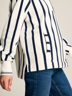 Cream/Navy Pullover Sweat -Elite Fashion Shop 343617s5