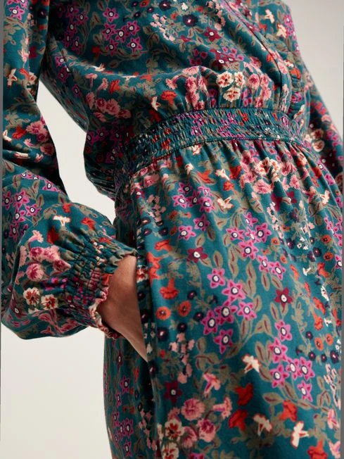 Blue Frill Neck Dress 8 Blue Frill Neck Dress - Image 8