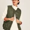Radley Green Showerproof Diamond Quilted Gilet With Buttons