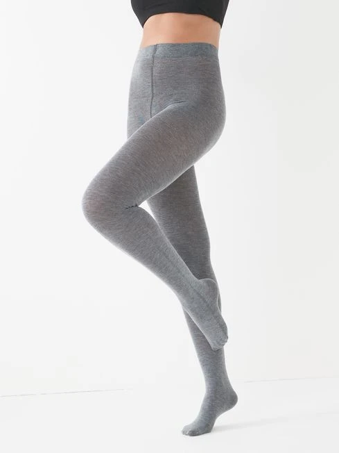 Next Grey Knitted Tights 2 Pack 2 Next Grey Knitted Tights 2 Pack - Image 2