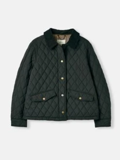 Black Showerproof Quilted Jacket -Elite Fashion Shop 385954s7