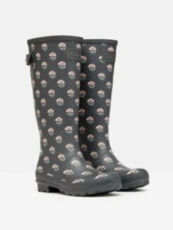 Grey Printed Wellies