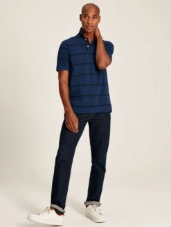 Blue Classic Fit Striped Polo -Elite Fashion Shop 407884s4