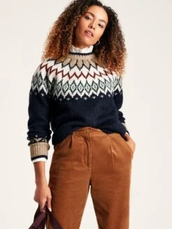 Navy Fair Isle Jumper -Elite Fashion Shop 429378s3