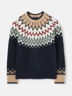 Navy Fair Isle Jumper -Elite Fashion Shop 429378s7