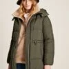 Dark Green Showerproof Padded Coat