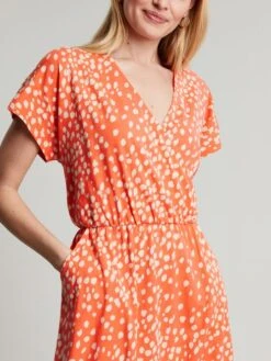 Joules Orange Vivian Midi Jersey Wrap Dress 9 Joules Orange Vivian Midi Jersey Wrap Dress -Elite Fashion Shop 432549s4