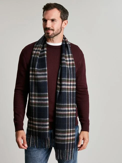 Navy Blue Wool Scarf 1 Navy Blue Wool Scarf