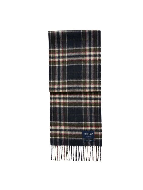 Navy Blue Wool Scarf 4 Navy Blue Wool Scarf - Image 4