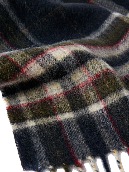 Navy Blue Wool Scarf 5 Navy Blue Wool Scarf - Image 5