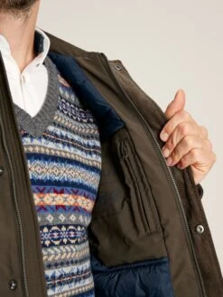 Brown Multi-pocket Waterproof With Padded Lining Coat -Elite Fashion Shop 435 305s8