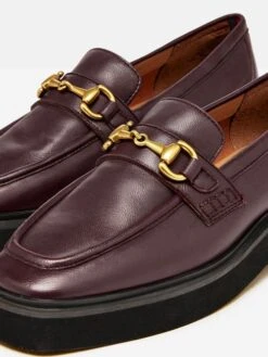 Burgundy Red Chunky Loafers -Elite Fashion Shop 439338s4