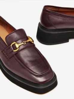 Burgundy Red Chunky Loafers -Elite Fashion Shop 439338s6