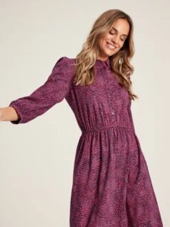 Purple Jersey Shirt Dress -Elite Fashion Shop 447335s4