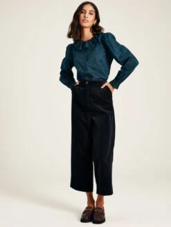 Navy Waterfall Blouse -Elite Fashion Shop 449179s3