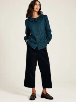 Navy Waterfall Blouse -Elite Fashion Shop 449179s4