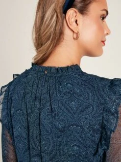 Navy Lumi Balloon Sleeve Dress 15 Navy Lumi Balloon Sleeve Dress -Elite Fashion Shop 490120s7