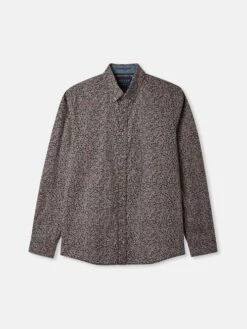 Navy Paisley Classic Fit Printed Shirt -Elite Fashion Shop 530676s7