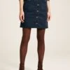 Avery Navy Blue Cord Skirt