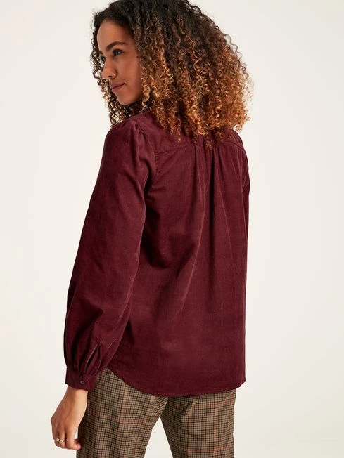 Burgundy Red Cord Blouse 2 Burgundy Red Cord Blouse - Image 2