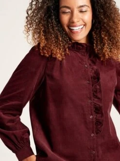 Burgundy Red Cord Blouse 10 Burgundy Red Cord Blouse -Elite Fashion Shop 542966s4